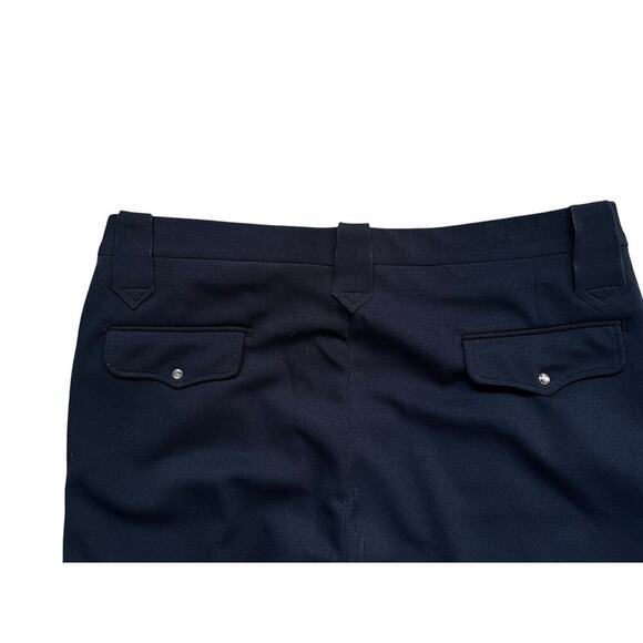 Sears Perma Prest Work Pants Blue 38W Regular Fit Vintage Western Disco Snap 70s - Picture 5 of 5